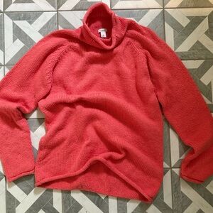 L.L. Bean Coral Roll Neck Sweater